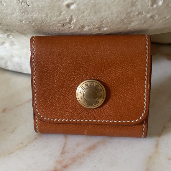Authentic Hermès brown post it note holder - Picture 1 of 6